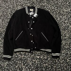 Kith Black and White Varsity Jacket